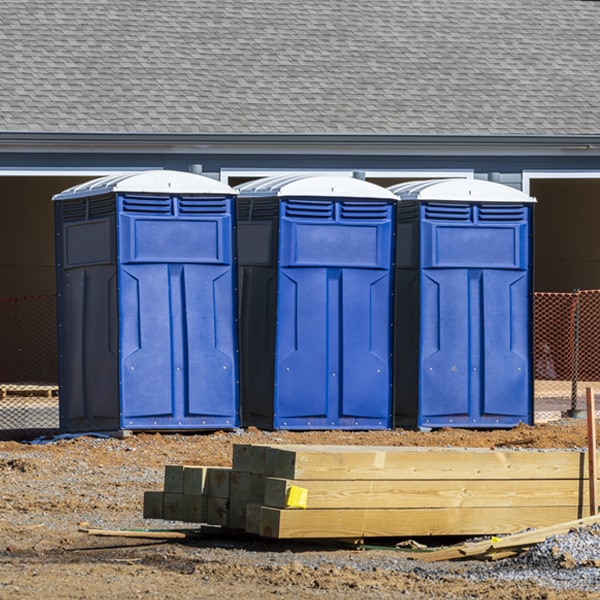 how often are the portable toilets cleaned and serviced during a rental period in Bittinger MD